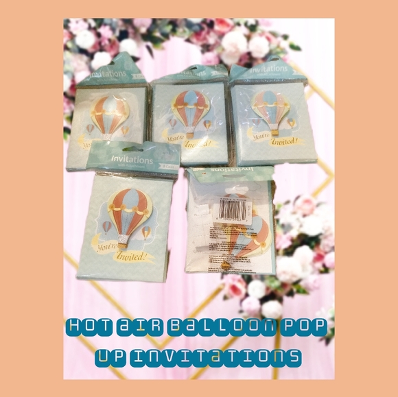 Hot air balloon invitation kits - Picture 2 of 4